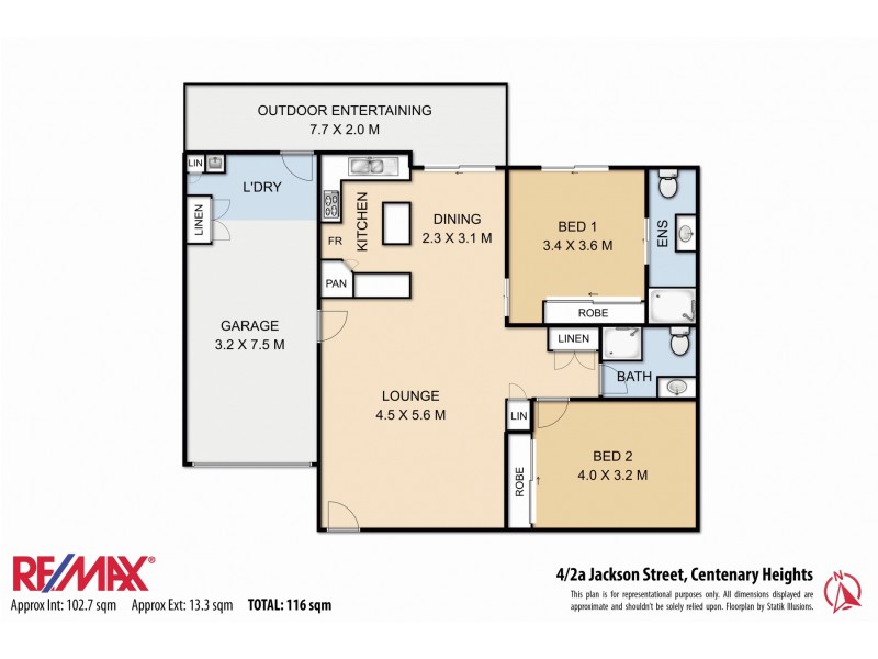4/2A Jackson Street, Centenary Heights QLD 4350 Floorplan