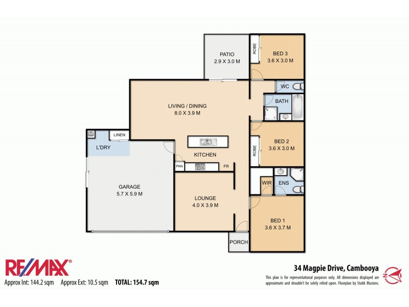 34 Magpie Drive, Cambooya QLD 4358 Floorplan