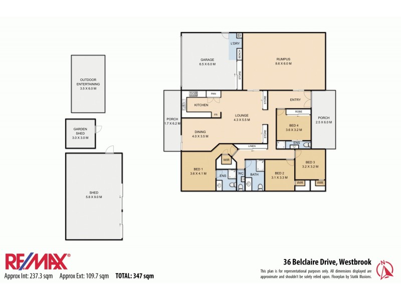 36 Belclaire Drive, Westbrook QLD 4350 Floorplan