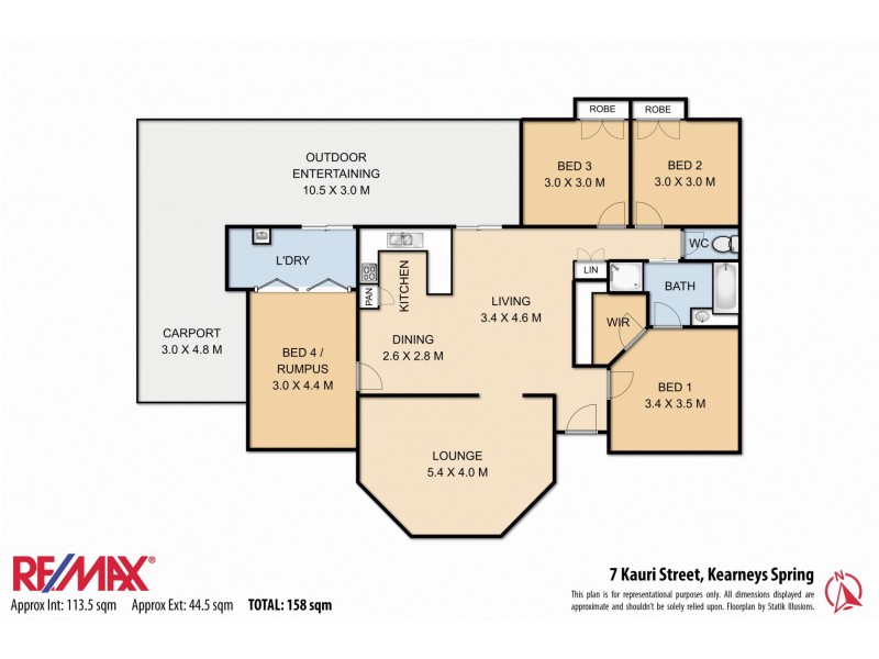 7 Kauri Street, Kearneys Spring QLD 4350 Floorplan