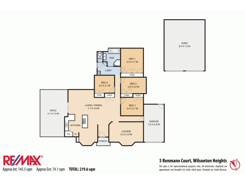5 Renmano Court, Wilsonton Heights QLD 4350 Floorplan