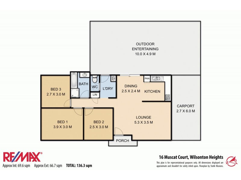 16 Muscat Court, Wilsonton QLD 4350 Floorplan