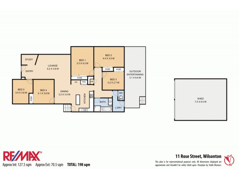 11 Rose Street, Wilsonton QLD 4350 Floorplan