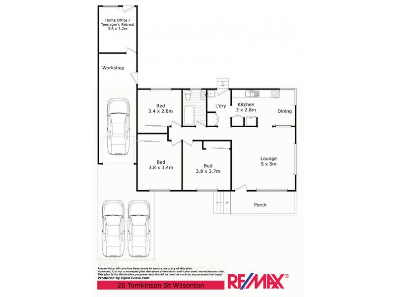 26 Tomkinson Street, Wilsonton QLD 4350 Floorplan