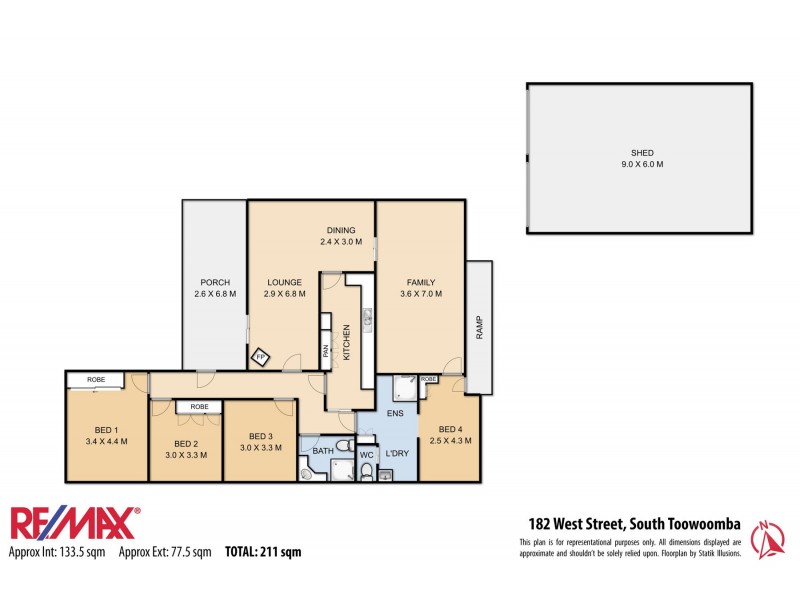 182 West Street, South Toowoomba QLD 4350 Floorplan
