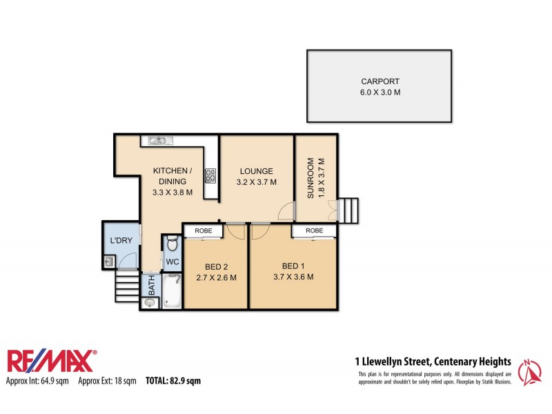 1 Llewellyn Street, Centenary Heights QLD 4350 Floorplan