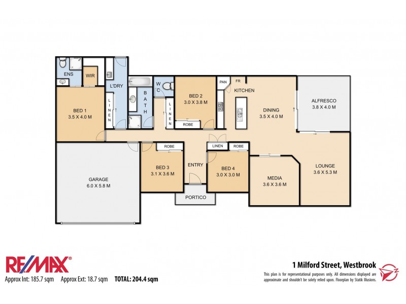 1 Milford Street, Westbrook QLD 4350 Floorplan