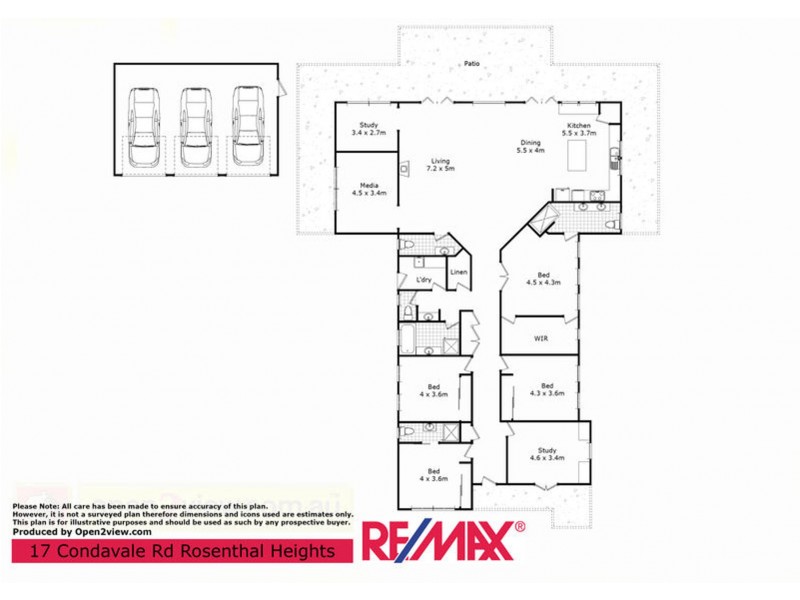 17 Condavale Drive, Rosenthal Heights QLD 4370 Floorplan