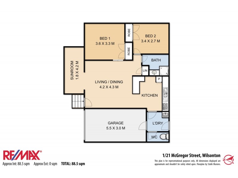 1/21 McGregor Street, Wilsonton QLD 4350 Floorplan