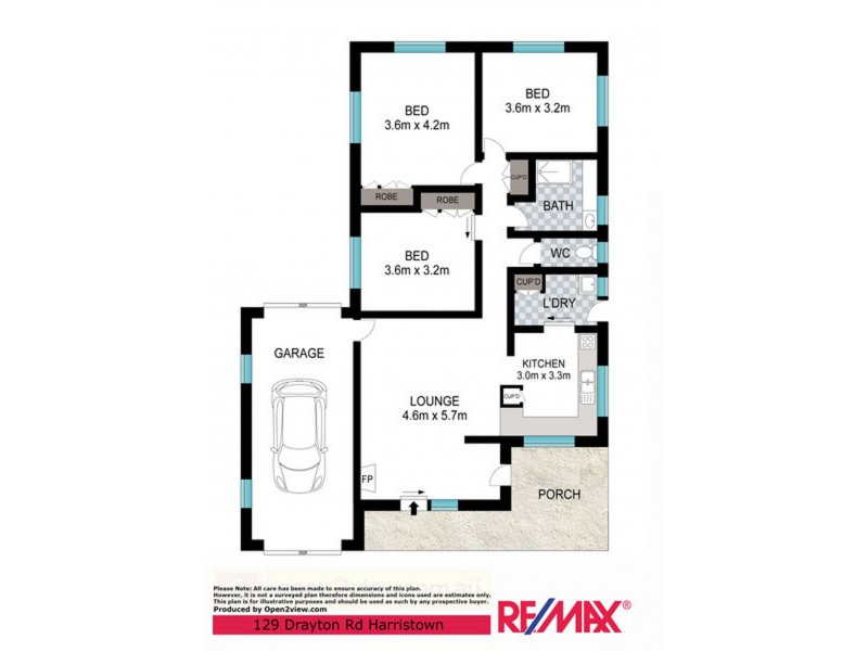 129 Drayton Road, Harristown QLD 4350 Floorplan