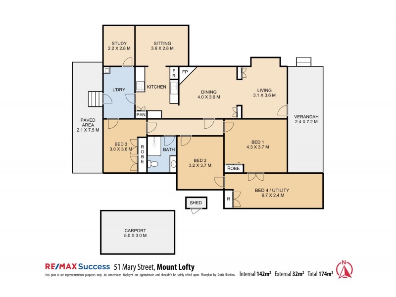 51 Mary Street, Mount Lofty QLD 4350 Floorplan