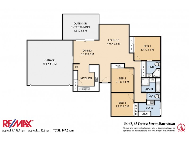 2/68 Cortess Street, Harristown QLD 4350 Floorplan