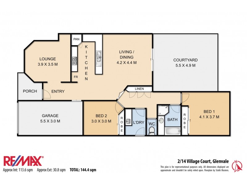 2/14 Village Court, Glenvale QLD 4350 Floorplan