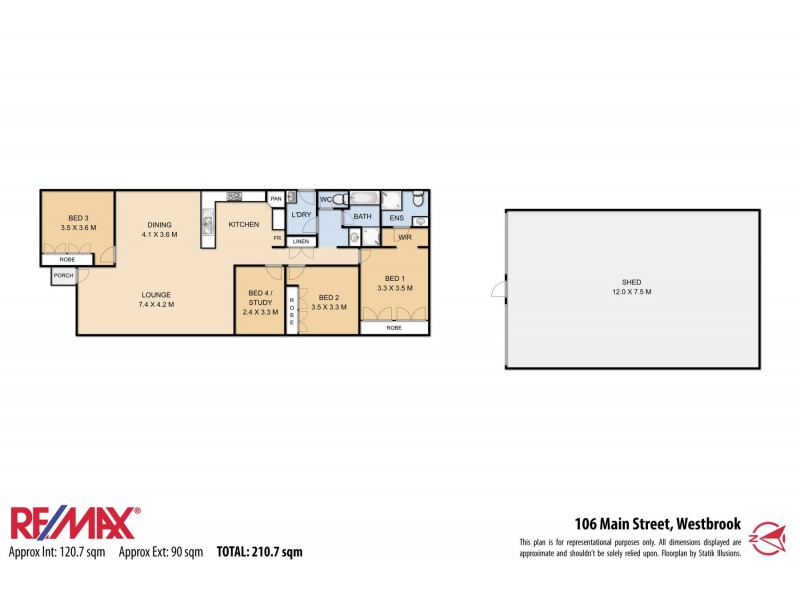 106 Main Street, Westbrook QLD 4350 Floorplan