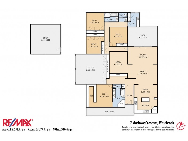 7 Marlowe Court, Westbrook QLD 4350 Floorplan