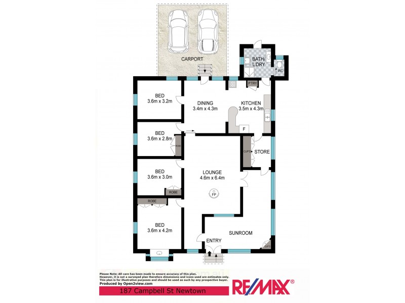 187 Campbell Street, Newtown QLD 4350 Floorplan
