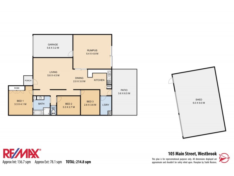 105 Main Street, Westbrook QLD 4350 Floorplan