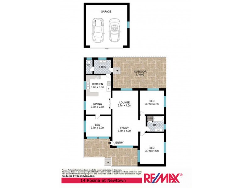 14 Rosina Street, Newtown QLD 4350 Floorplan