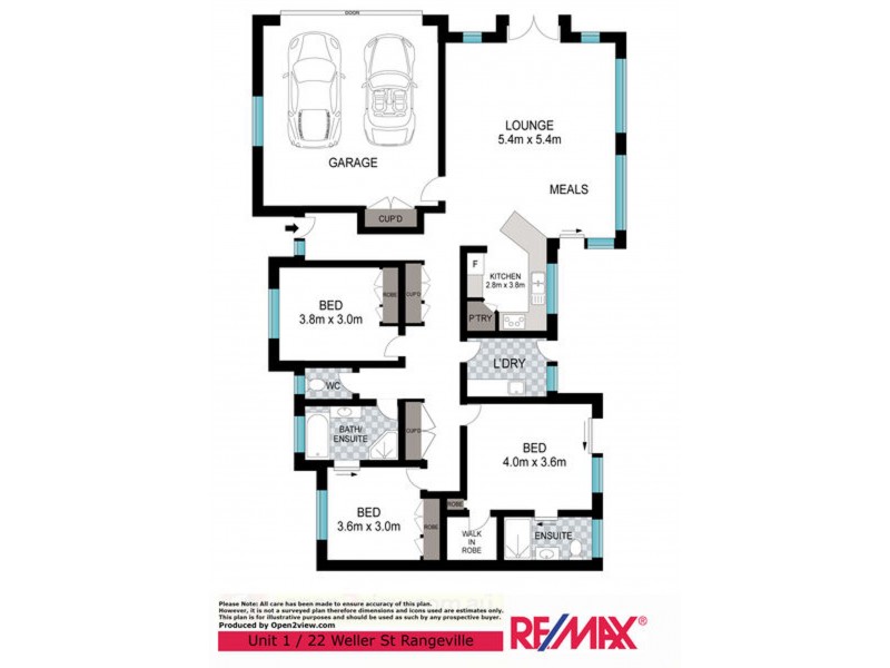 1/22 Weller Street, Rangeville QLD 4350 Floorplan