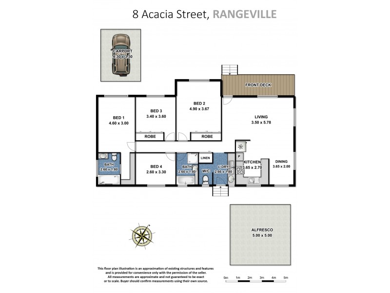 8 Acacia Street, Rangeville QLD 4350 Floorplan