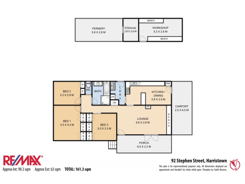92 Stephen Street, Harristown QLD 4350 Floorplan