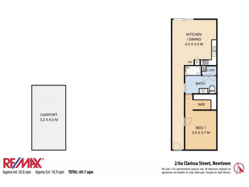 2/6A Clarissa Street, Newtown QLD 4350 Floorplan