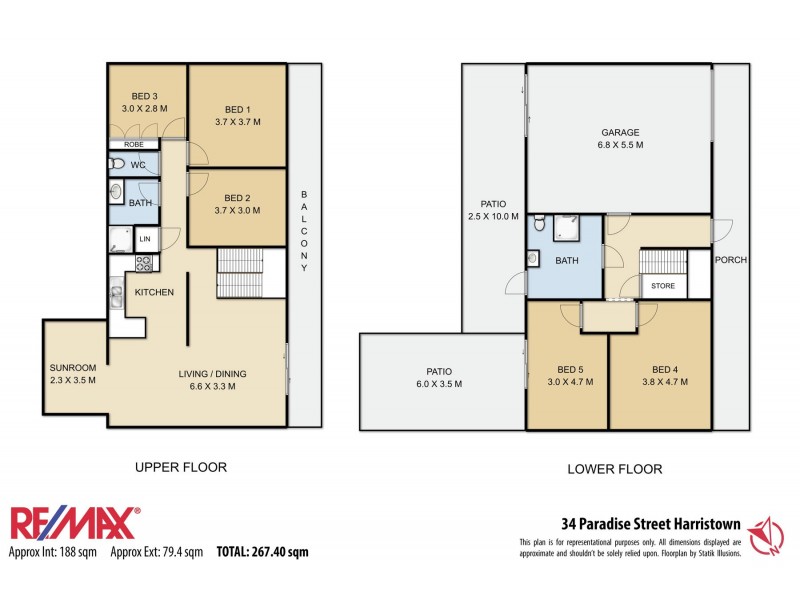 34 Paradise Street, Harristown QLD 4350 Floorplan