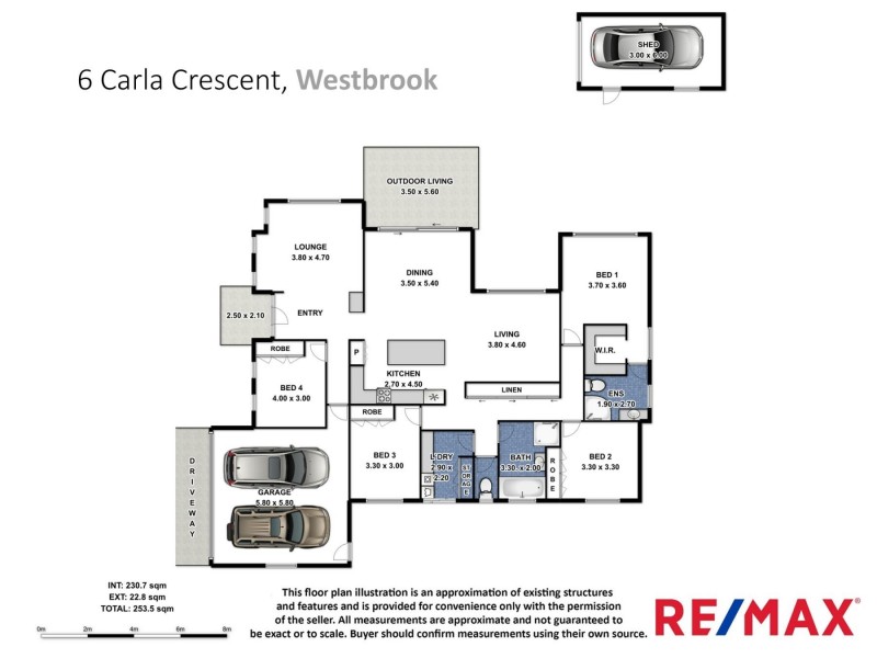 6 Carla Crescent, Westbrook QLD 4350 Floorplan