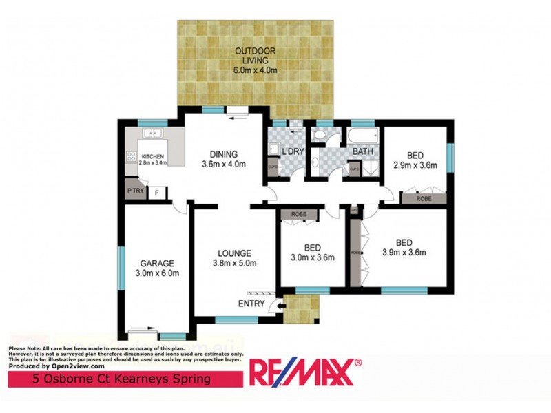 5 Osborne Court, Kearneys Spring QLD 4350 Floorplan