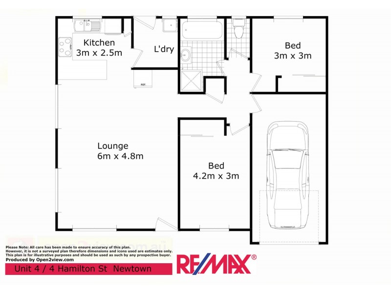 4/4 Hamilton Street, Newtown QLD 4350 Floorplan