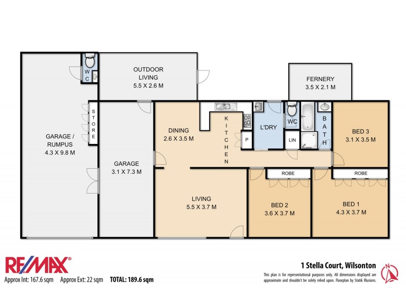 1 Stella Court, Wilsonton QLD 4350 Floorplan