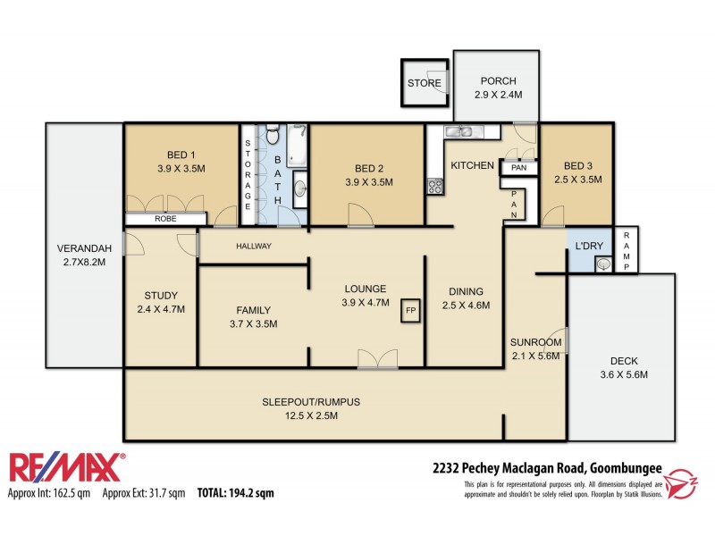 2322 Pechey-Maclagan Road, Goombungee QLD 4354 Floorplan