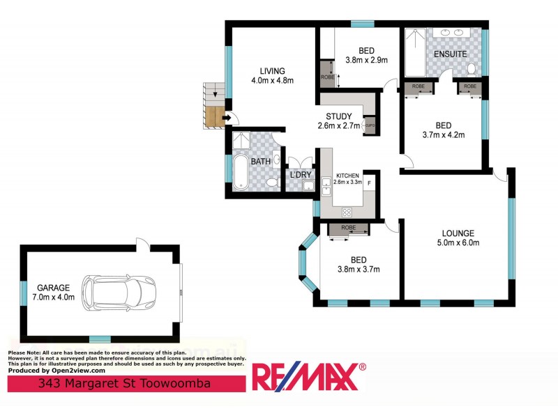 343 Margaret Street, Newtown QLD 4350 Floorplan
