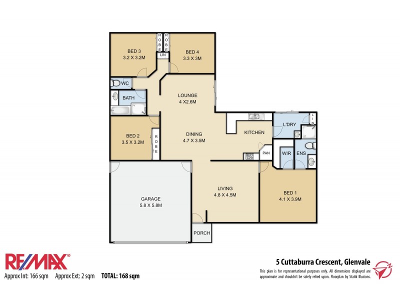 5 Cuttaburra Crescent, Glenvale QLD 4350 Floorplan