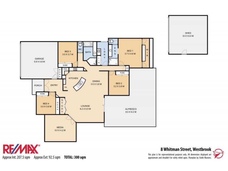 8 Whitman Street, Westbrook QLD 4350 Floorplan