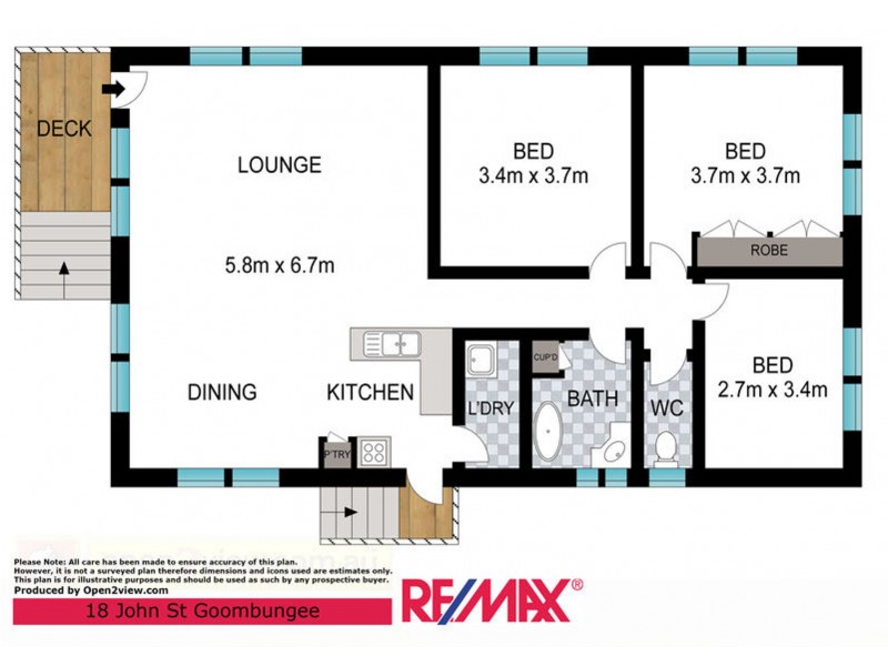 18 John Street, Goombungee QLD 4354 Floorplan
