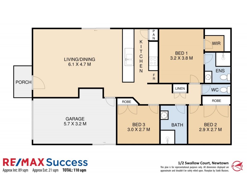 1/2 Swallow Court, Newtown QLD 4350 Floorplan