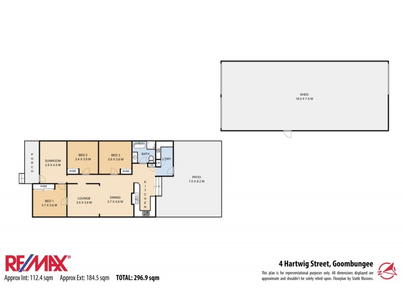 4 Hartwig Street, Goombungee QLD 4354 Floorplan
