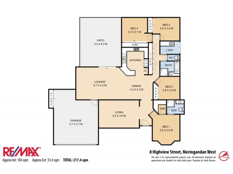 8 Highview Street, Meringandan West QLD 4352 Floorplan