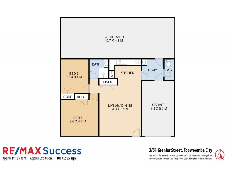 3/51 Grenier Street, Toowoomba City QLD 4350 Floorplan