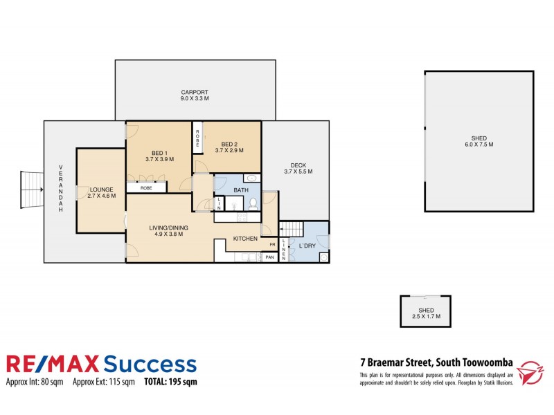 7 Braemar Street, South Toowoomba QLD 4350 Floorplan