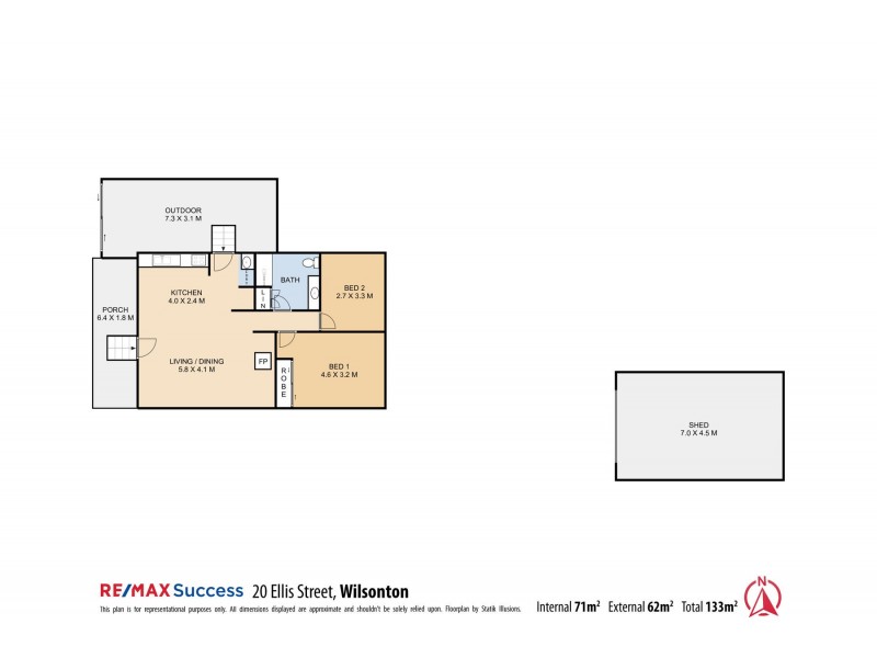 20 Ellis Street, Wilsonton QLD 4350 Floorplan