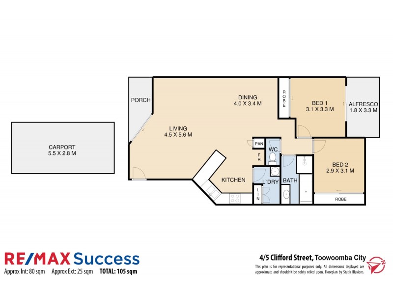 4/5 Clifford Street, Toowoomba City QLD 4350 Floorplan
