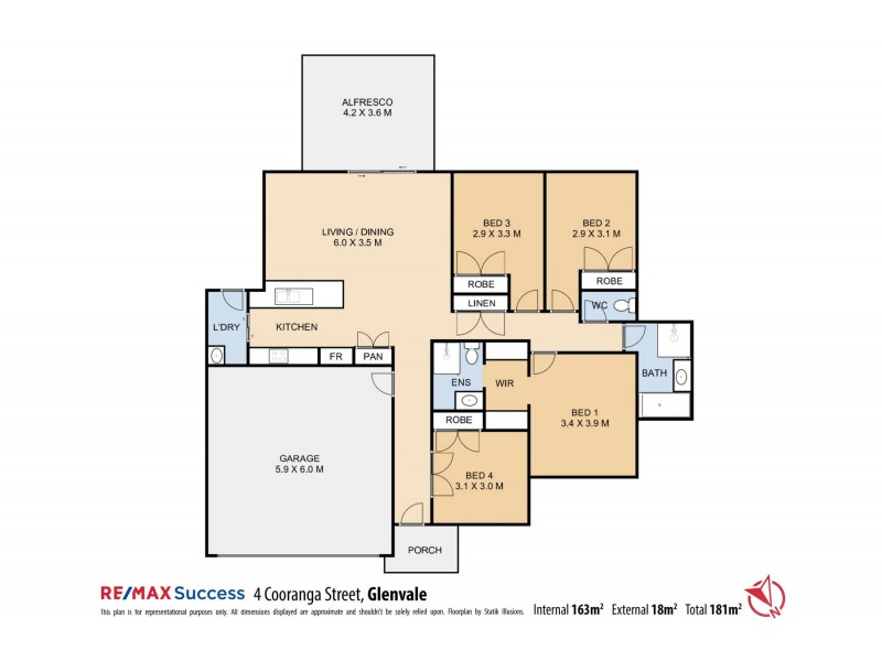 4 Cooranga Street, Glenvale QLD 4350 Floorplan