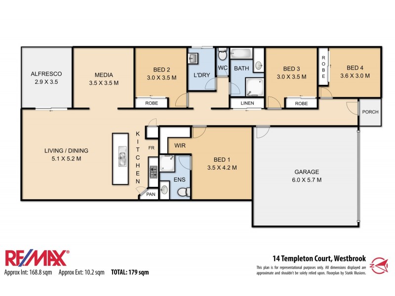 14 Templeton Court, Westbrook QLD 4350 Floorplan