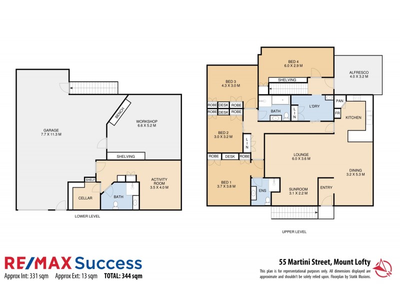 55 Martini Street, Mount Lofty QLD 4350 Floorplan