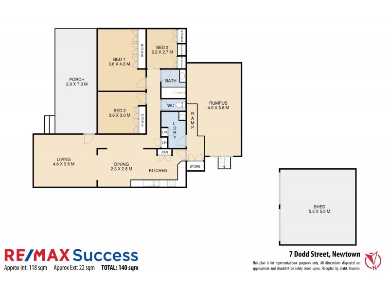 7 Dodd Street, Newtown QLD 4350 Floorplan