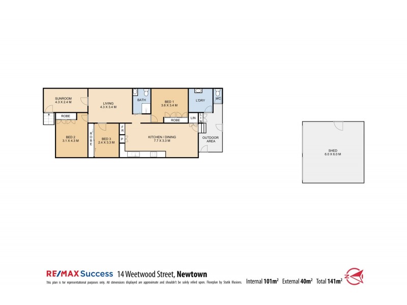 14 Weetwood Street, Newtown QLD 4350 Floorplan