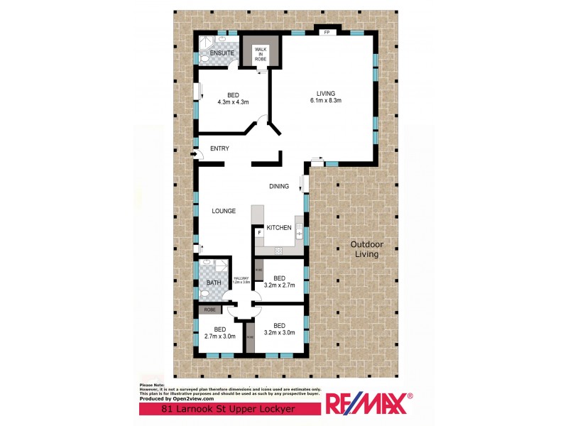 81 Larnook Street, Upper Lockyer QLD 4352 Floorplan