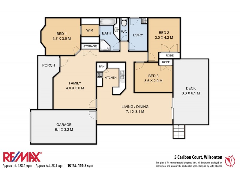 5 Caribou Court, Wilsonton QLD 4350 Floorplan